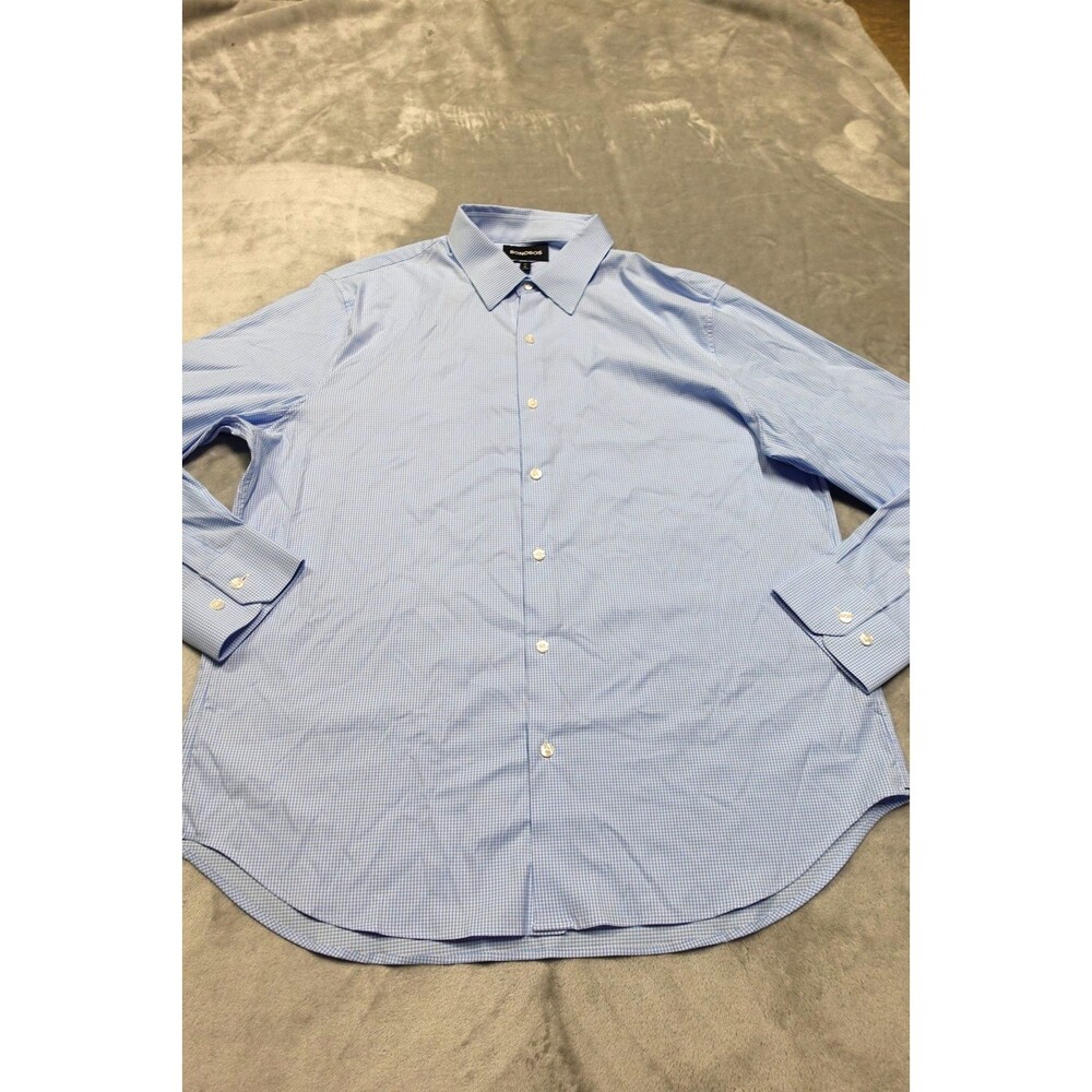 Bonobos Men's XL Light Blue Tech Button‎ Down Slim Fit Long Sleeve Shirt NWOT
